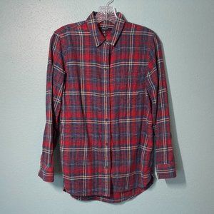 Madewell Ex-Boyfriend Lightweight Flannel in Bainbridge Plaid